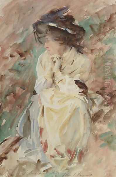 Miss Eliza Wedgewood Oil Painting by John Singer Sargent