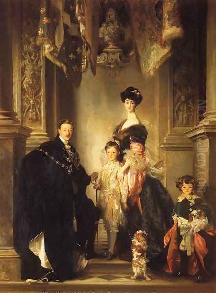 The Marlborough Family Oil Painting by John Singer Sargent