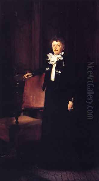 Mrs. Charles Huntington (Jane Hudson Sparkes) Oil Painting by John Singer Sargent