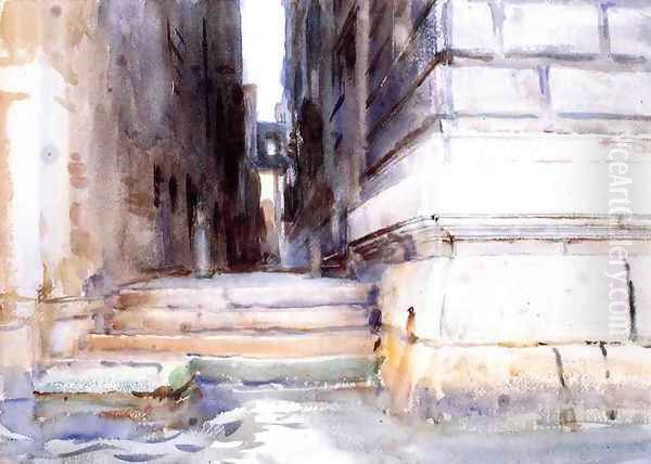 Base of a Palace I Oil Painting by John Singer Sargent