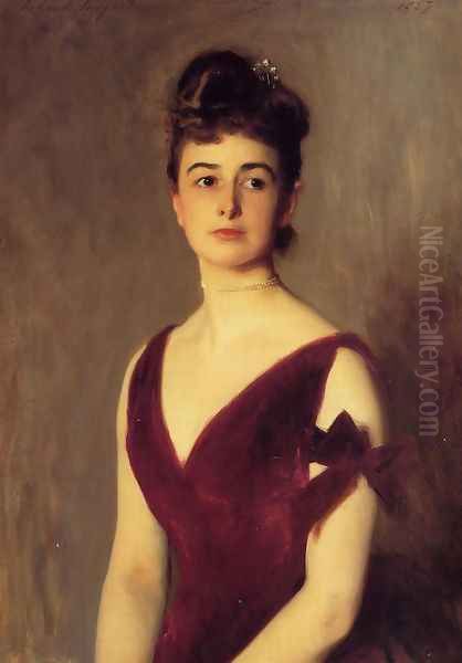 Mrs. Charles E. Inches nee Louise Pomeroy Oil Painting by John Singer Sargent