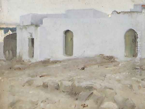 Moorish Buildings on a Cloudy Day Oil Painting by John Singer Sargent