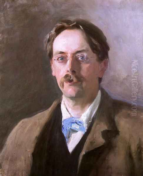 Sir Edmund Gosse Oil Painting by John Singer Sargent