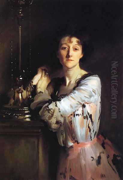 The Honorable Mrs. Charles Russell Oil Painting by John Singer Sargent