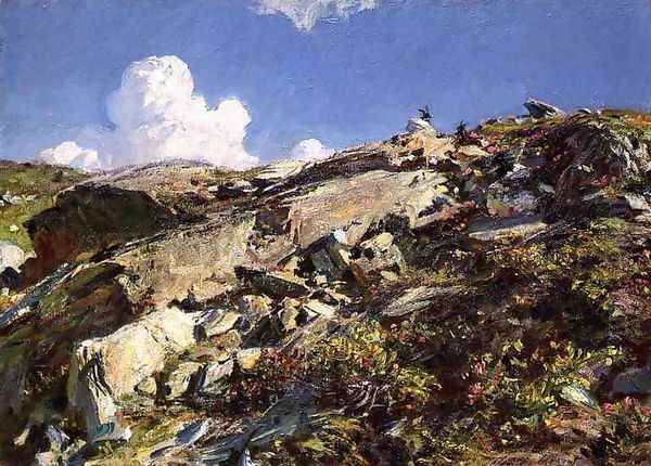 In the Alps Oil Painting by John Singer Sargent