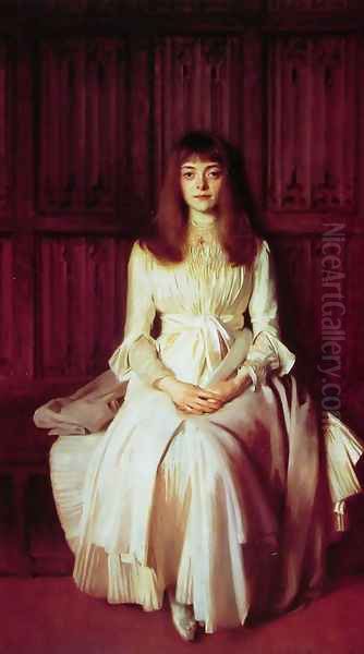 Miss Elsie Palmer Oil Painting by John Singer Sargent