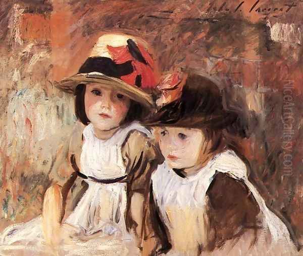 Village Children Oil Painting by John Singer Sargent