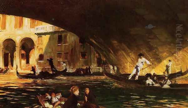 The Rialto I Oil Painting by John Singer Sargent