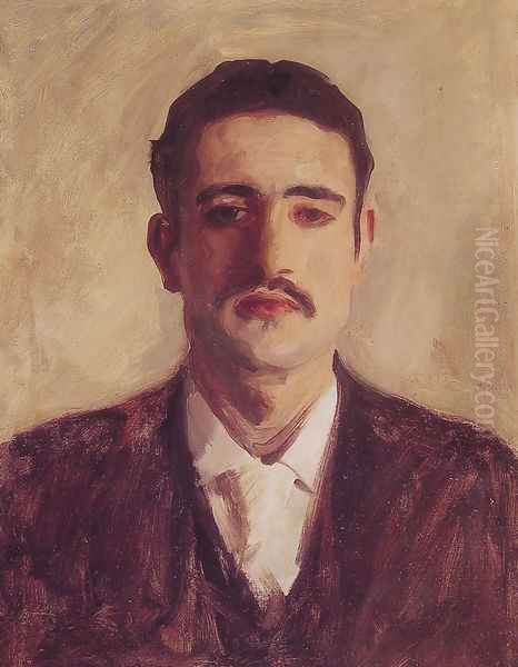 Portrait of a Man (Probably Nicola D'Inverno) Oil Painting by John Singer Sargent