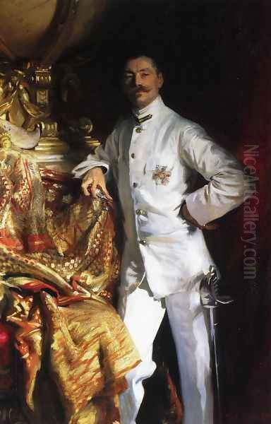 Sir Frank Swettenham I Oil Painting by John Singer Sargent