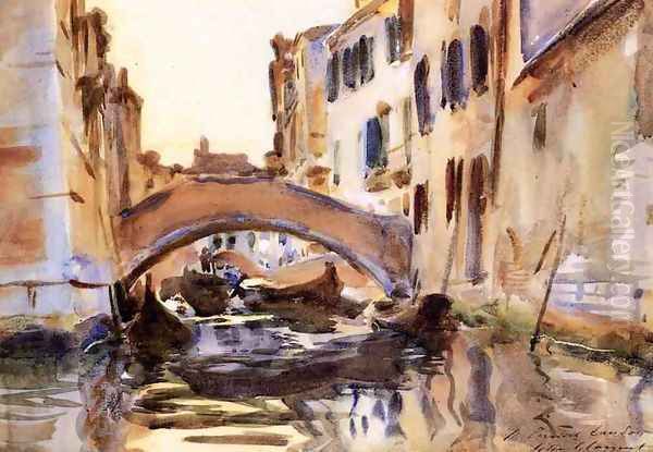 Venetian Canal 2 Oil Painting by John Singer Sargent