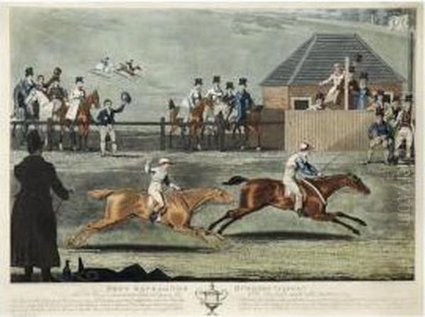 Ponyrace For One Hundred Guineas Oil Painting by James Pollard