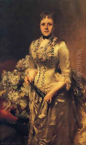 Mrs. Jacob Wandell Oil Painting by John Singer Sargent