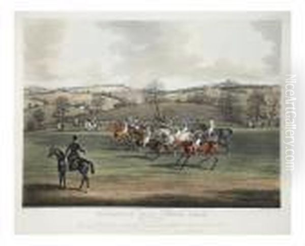 Northampton Grand Steeple Chase Oil Painting by James Pollard