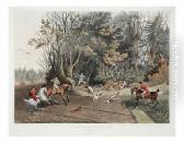 Acelebrated Fox Hunt Oil Painting by James Pollard