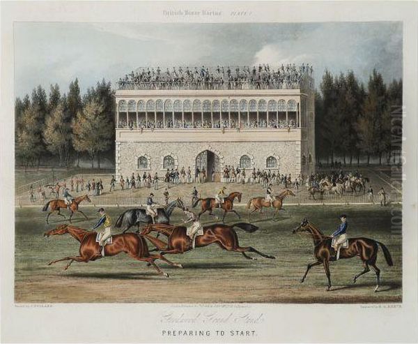 British Horseracing Oil Painting by James Pollard