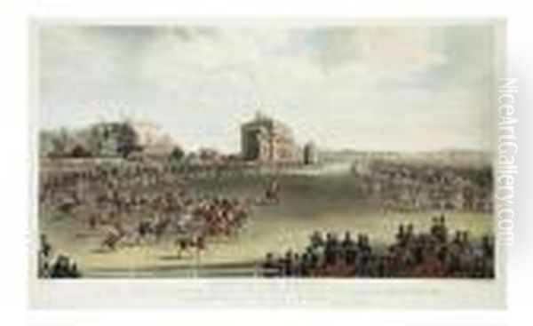 Doncaster Races Oil Painting by James Pollard