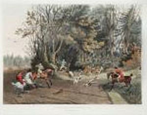 A Celebrated Fox Hunt Oil Painting by James Pollard