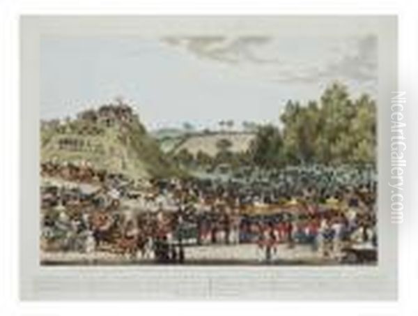 The Ceremony Of Theprocession Oil Painting by James Pollard