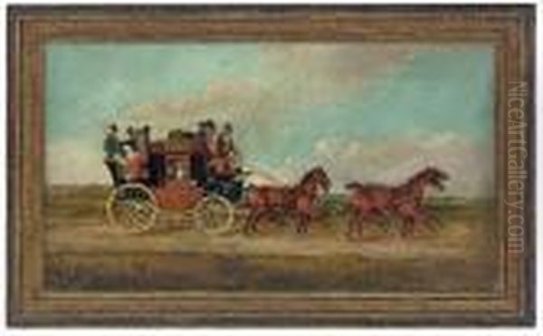 The Bath To London Coach Oil Painting by James Pollard