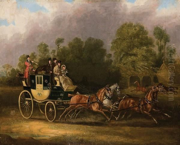 The Dover And Canterbury Coach Oil Painting by James Pollard