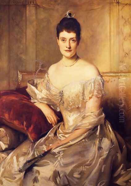 Mrs. Mahlon Day Sands (Mary Hartpeace) Oil Painting by John Singer Sargent