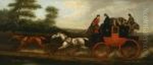 The York-to-london Royal Mail 
Coach, The Birmingham-to-londonroyal Mail Coach, The Bath-to-london 
Royal Mail Coach Oil Painting by James Pollard