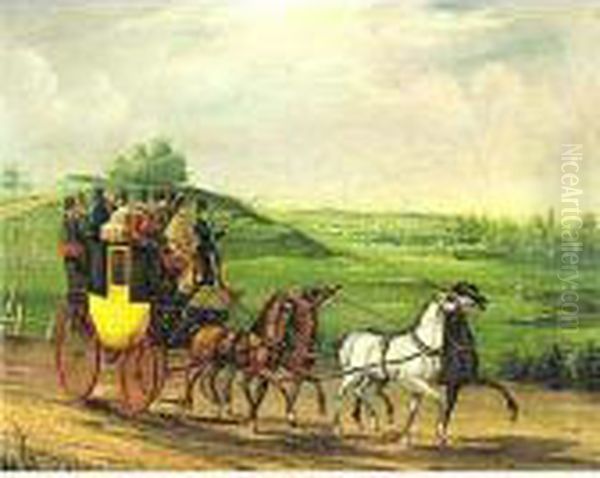 The Bristol-london Coach Oil Painting by James Pollard