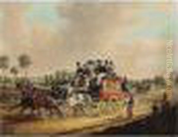 The Stage Coach Oil Painting by James Pollard