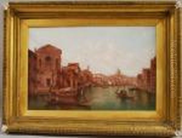 The Grand Canal Oil Painting by Alfred Pollentine