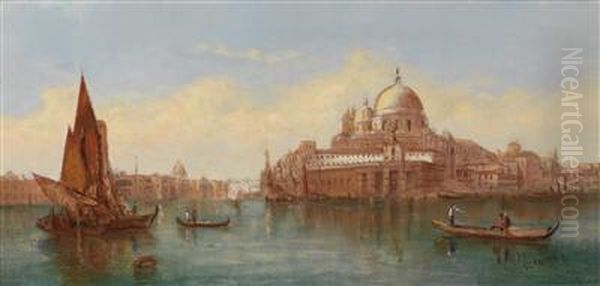 View Of The Basilica Of St. Mary Of Health Oil Painting by Alfred Pollentine