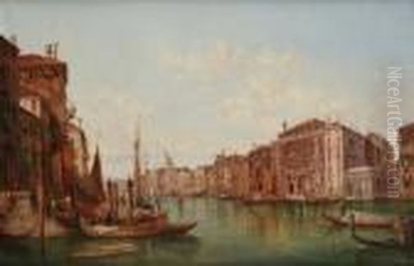 Vue Du Grandcanal A Venise Oil Painting by Alfred Pollentine