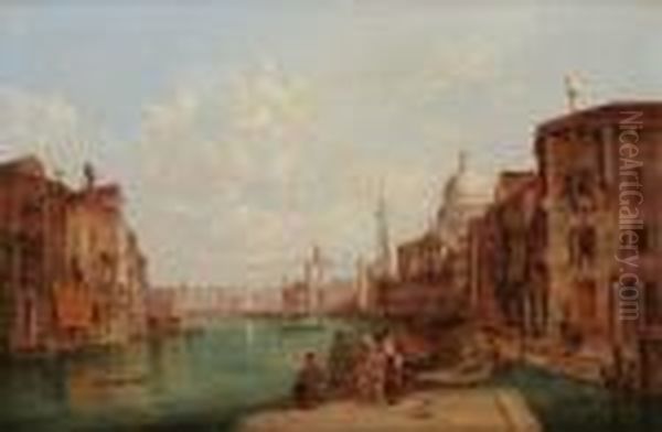 Canaux Avenise Oil Painting by Alfred Pollentine