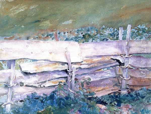 The Fence Oil Painting by John Singer Sargent