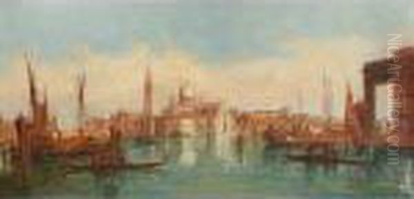 Giorgio Maggiore, Venice Oil Painting by Alfred Pollentine