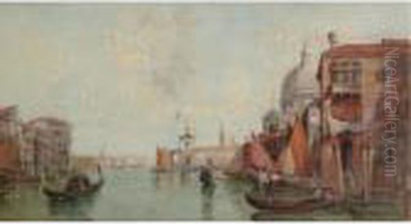 Santa Maria Della Salute, Venice Oil Painting by Alfred Pollentine