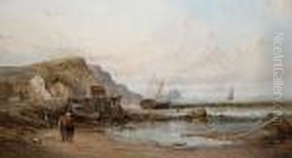 Coastal Views, A Pair Oil Painting by Alfred Pollentine