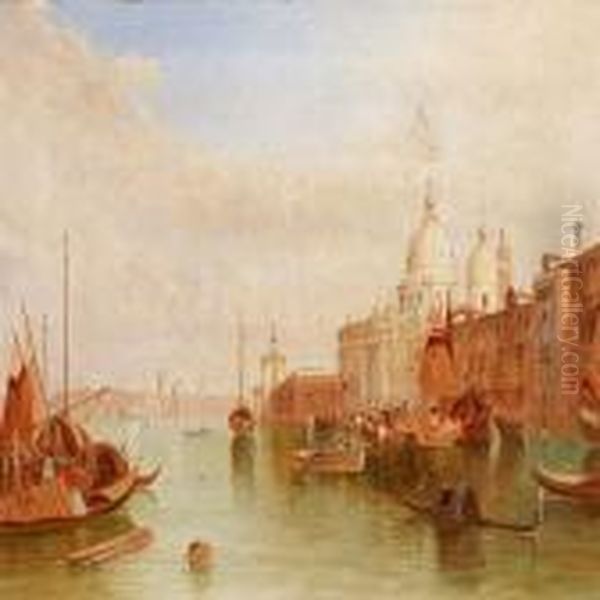 Santa Maria Dellasalute, Venice Oil Painting by Alfred Pollentine