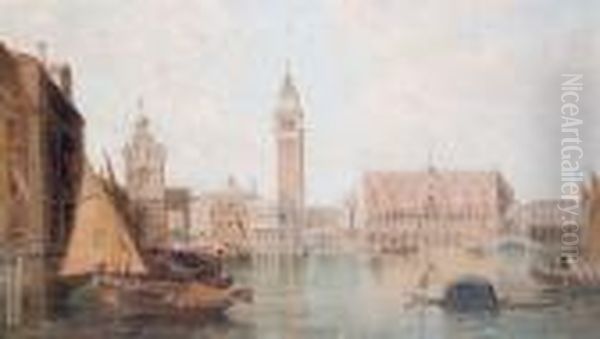 The Ducal Palace, Venice Oil Painting by Alfred Pollentine