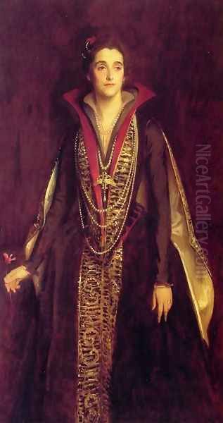 The Countess of Rocksavage, later Marchioness of Cholmondeley Oil Painting by John Singer Sargent