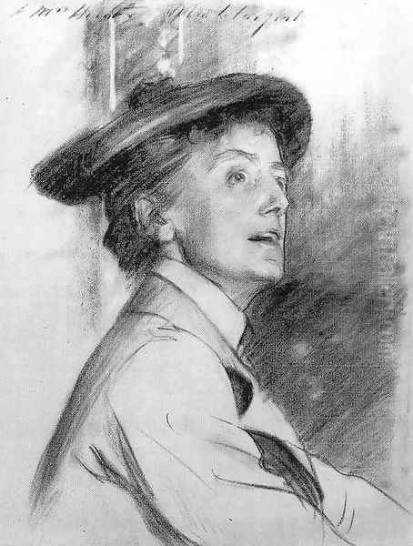 Portrait of Dame Ethel Smyth Oil Painting by John Singer Sargent