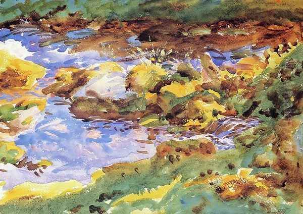 The Alps: Val D'Aosta, Purtud Oil Painting by John Singer Sargent