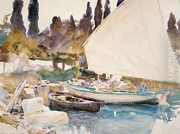 Boats 1913 Oil Painting by John Singer Sargent