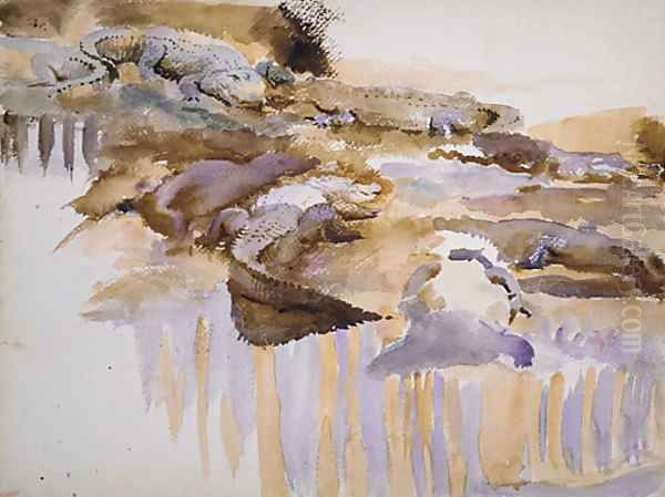 Alligators 1917 Oil Painting by John Singer Sargent