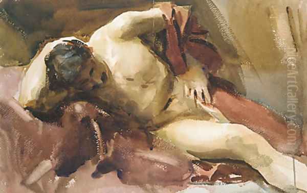 Italian Model After 1900 Oil Painting by John Singer Sargent