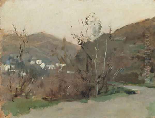 Spanish Landscape Oil Painting by John Singer Sargent