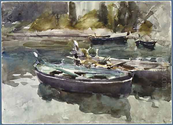 Small Boats 1913 Oil Painting by John Singer Sargent