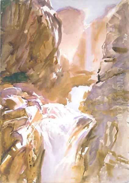 Mountain Torrent ca 1910 Oil Painting by John Singer Sargent