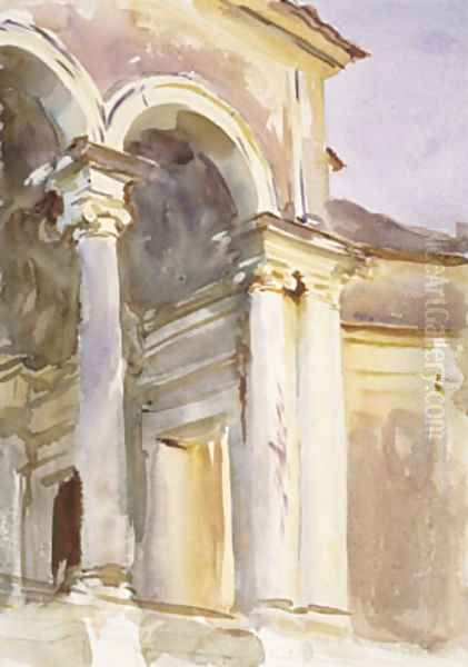 Loggia, Villa Giulia Rome ca 1907 Oil Painting by John Singer Sargent