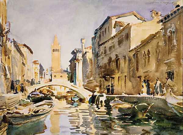 Venetian Canal 1913 Oil Painting by John Singer Sargent